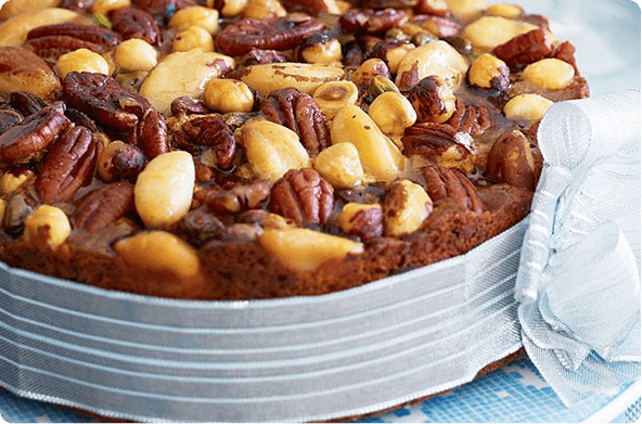 Eggless Fruit and Nut Cake 