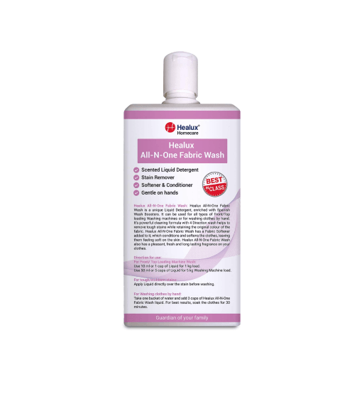 Healux All-N-One Fabric Wash bottle on a white background