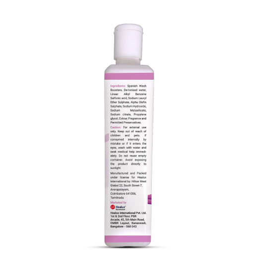 Bottle with a label on a white background