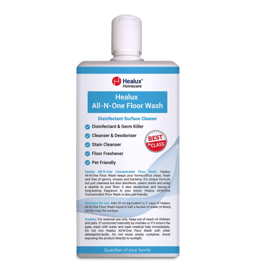 Healux All-N-One Floor Wash bottle on a white background