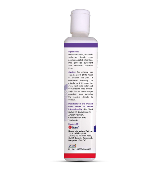 Bottle with a label on a white background