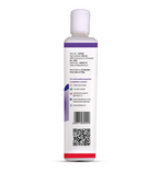 Bottle with label and QR code on a white background
