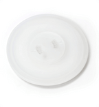 White ceramic plate on a white background