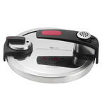 Pressure cooker with a white background