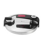 Pressure cooker with a white background