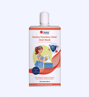 Healux Stainless Steel Dish Wash bottle on a white background