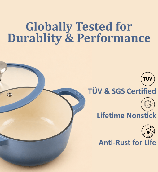 Healux blue sauce pot — product view 3