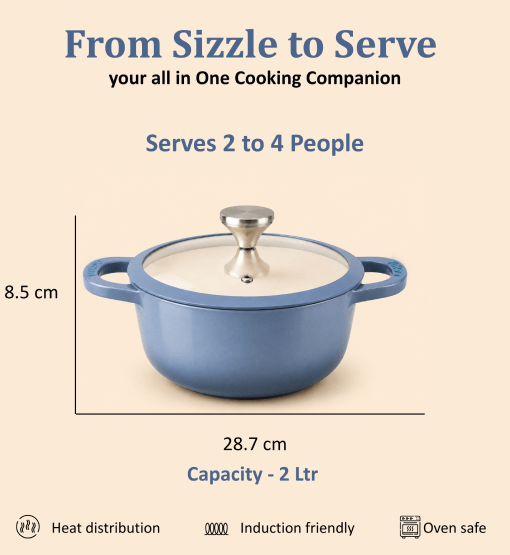 Healux blue sauce pot — product view 5