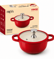 Healux red sauce pot — product view 2