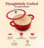 Healux red sauce pot — product view 3