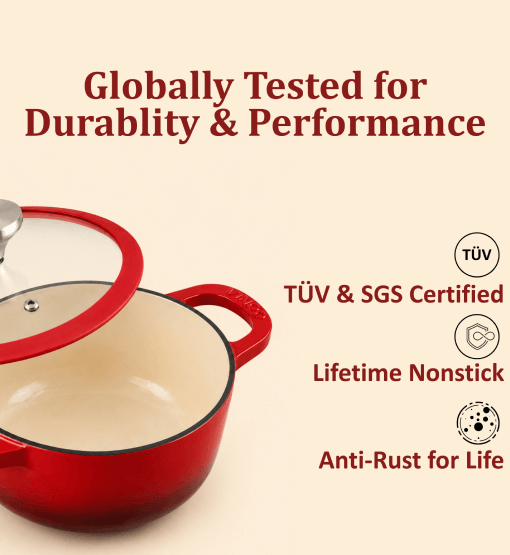 Healux red sauce pot — product view 4
