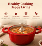 Healux red sauce pot — product view 5