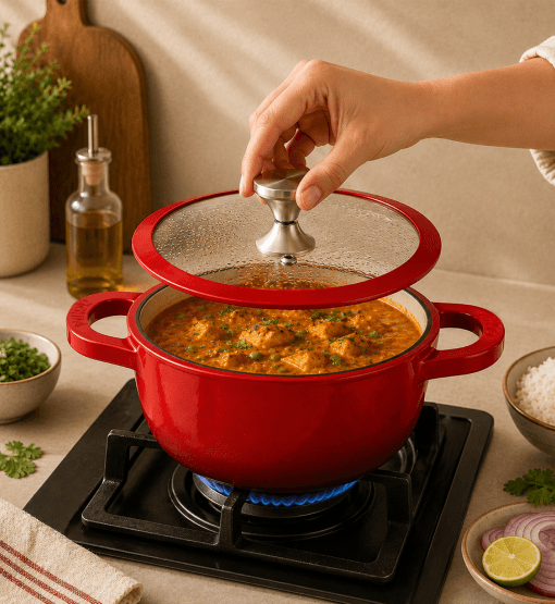 Healux red sauce pot — product view 8