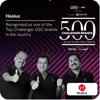Healux branding with three people in suits and a purple background