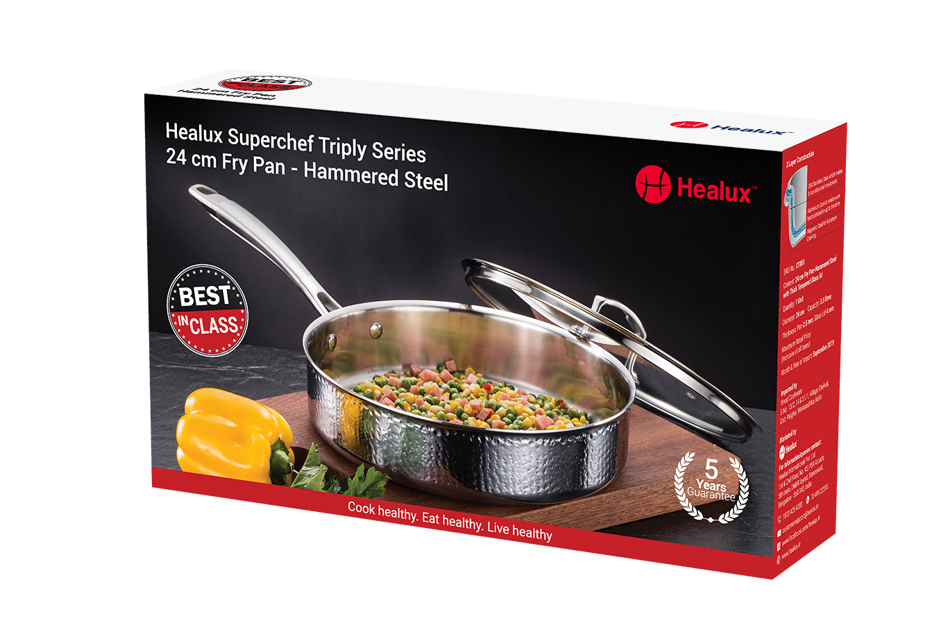 Steelux® Pro Stainless Steel Frying Pan