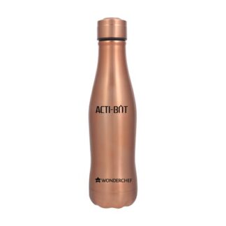 Hot-Bot, 1000ml, Double Wall Stainless Steel Vacuum Insulated Hot and Cold  Flask with Travel Pouch, Copper Plated Inner Wall, Spill & Leak Proof, 2